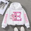 Stitch Hoodies Angel Letter A B C D E F Children Pullover Kid Casual Clothes Anime Kids Sweatshirts for Girl Boy Cartoons Tops