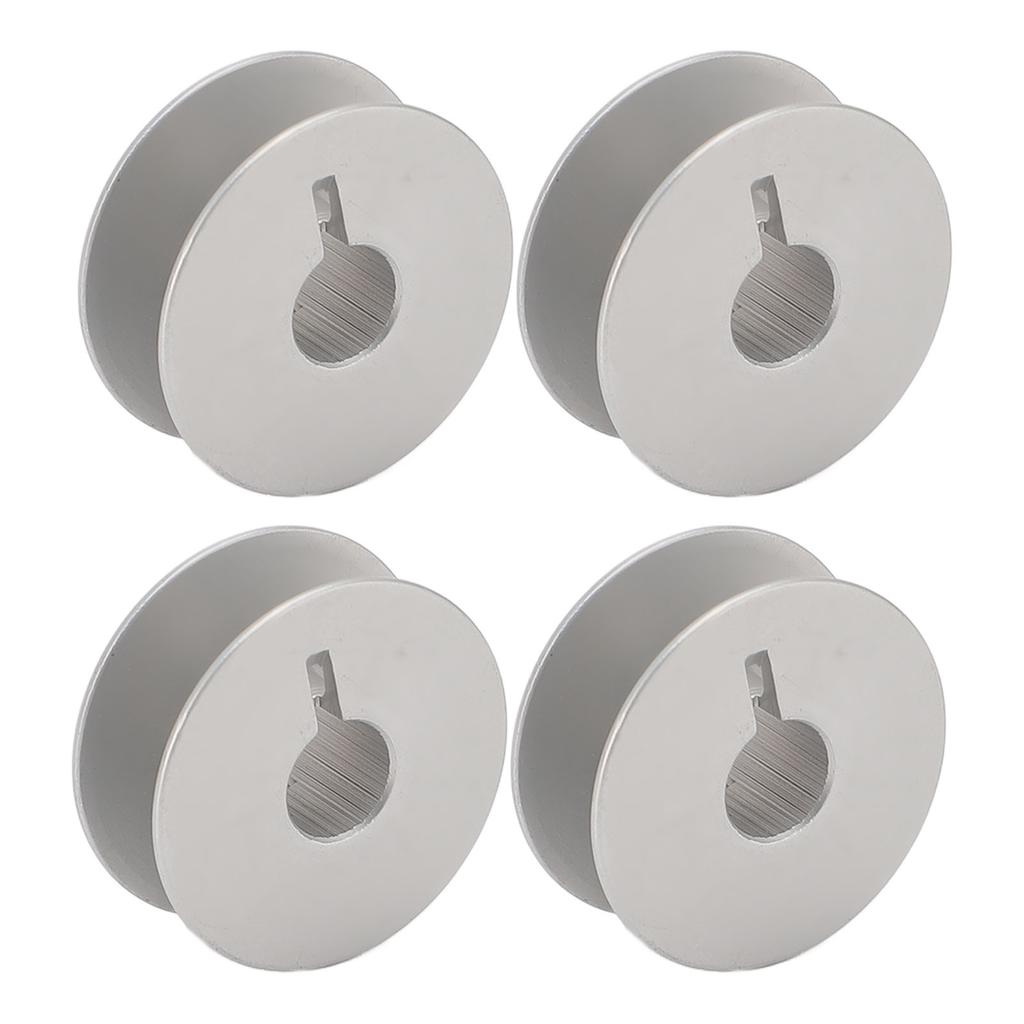 Sewing Bobbins 55623A Oxidized Slotted White Color Aluminum Sewing Machine Bobbins