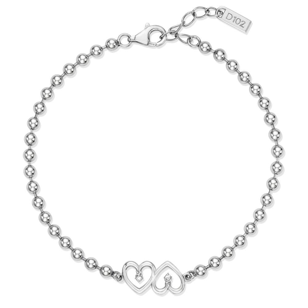 Silver925 Twisted Point Heart Bracelet
