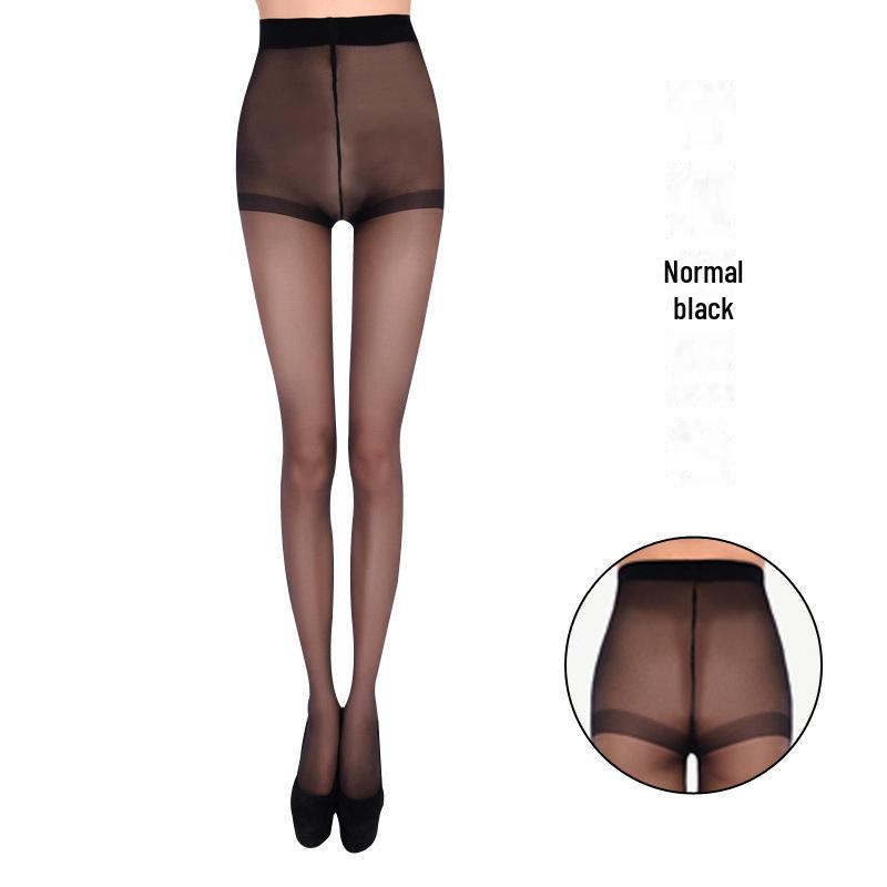 Women's Ultra-Thin 10D Core-Spun Silk Seamless Pantyhose for Summer