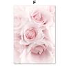 Wall  Canvas  Pink Sakura Rose Tulip Flower Landscape Nordic Posters And Prints Wall Pictures For Living Room Decor