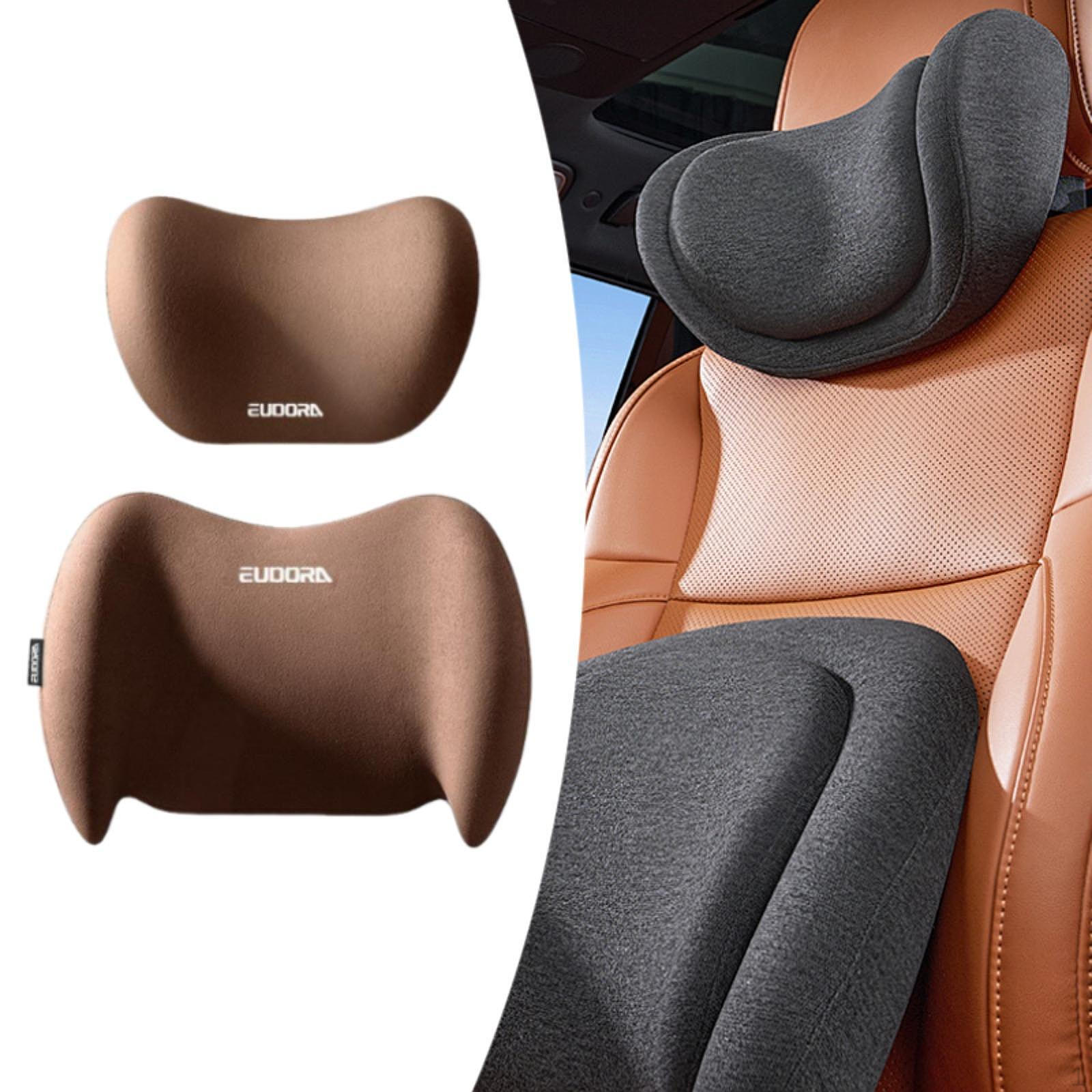 Car Neck Pillow and Waist Support & Set Space Saving Lightweight Universal