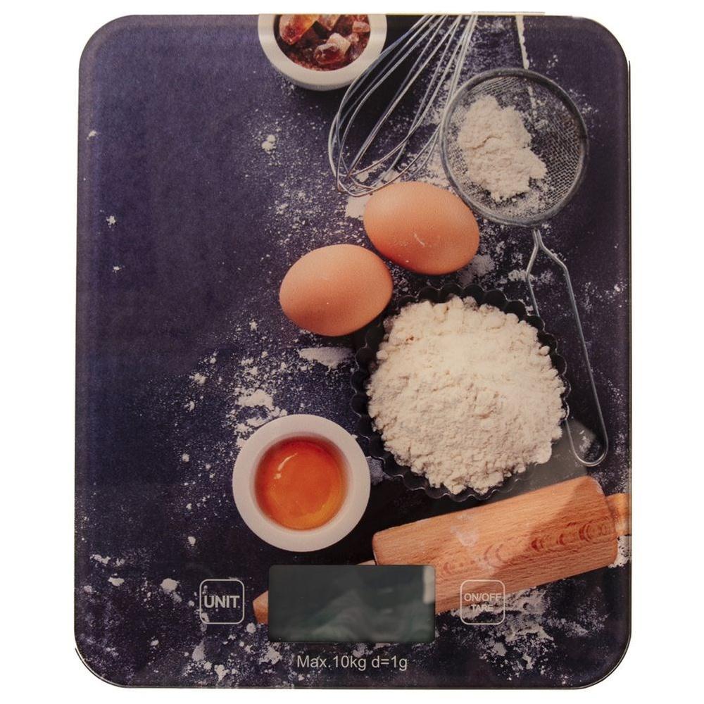 Glass Electronic Flat Kitchen Scale 10 Kg