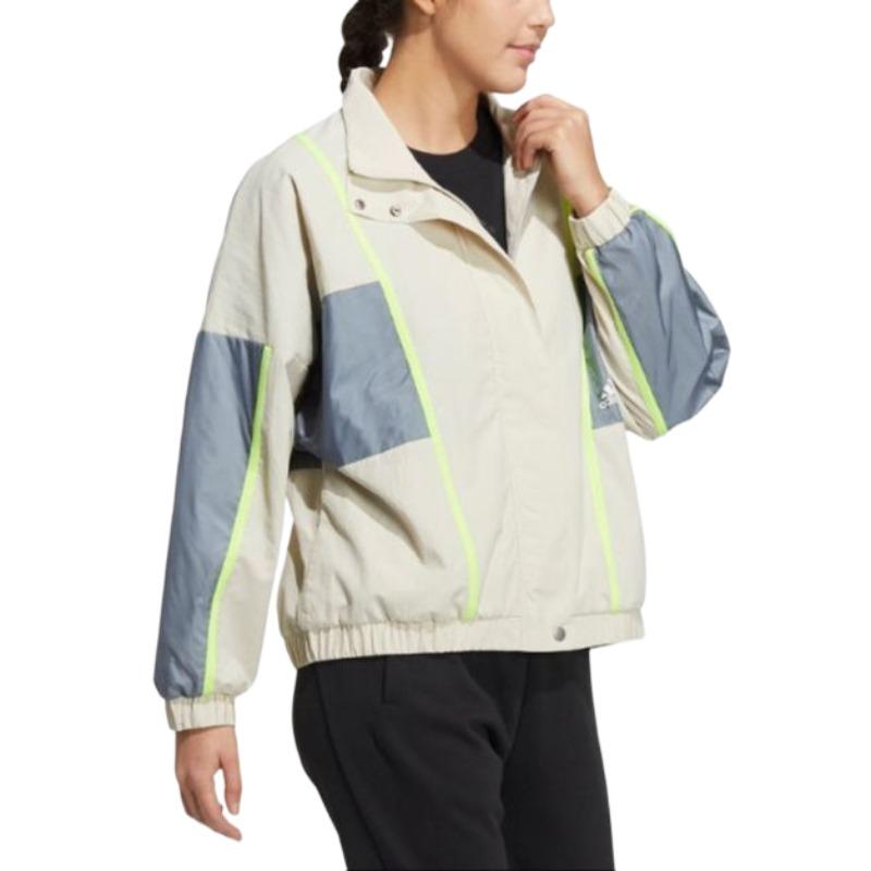 Adidas Jackets Women's Beige Stand Collar Moderate Other HM7444