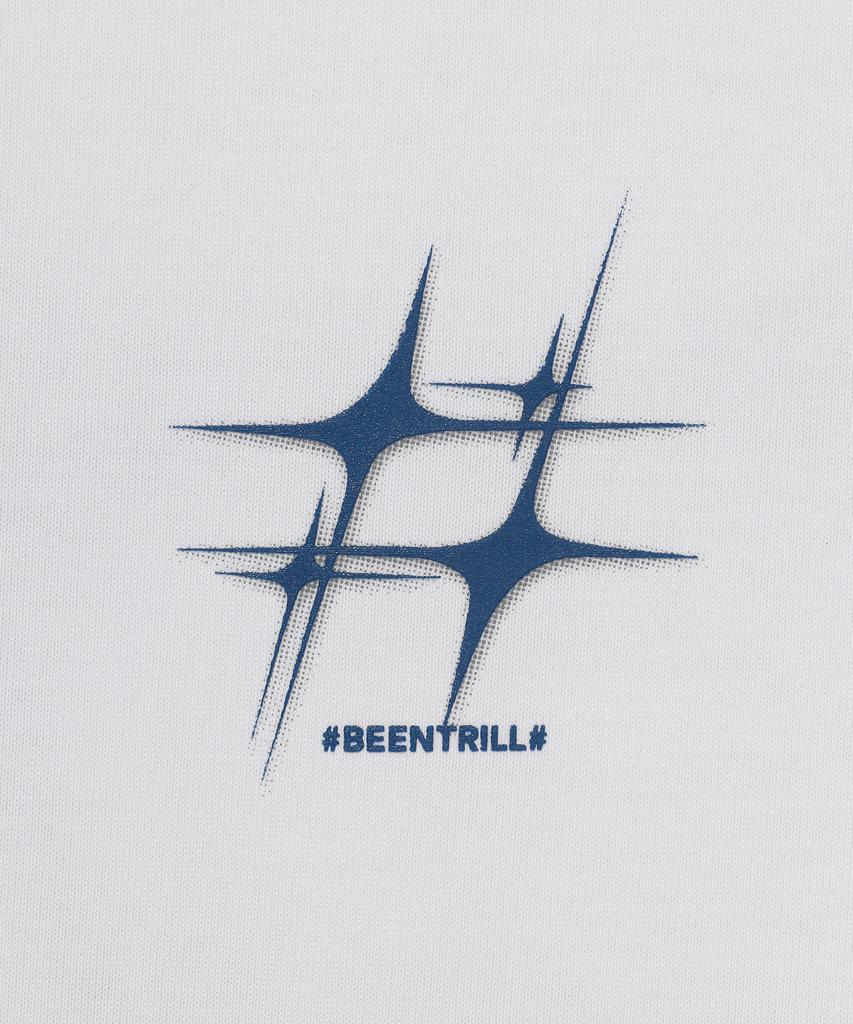 BEENTRILL Star Hashtag T-Shirt (White)
