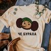 Cheburashka Tshirts Women Y2K Tshirts Girl Streetwear Y2k Anime Clothes