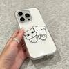 Kawaii Creative Cartoon Puppy Cat Phone Case For iPhone 17 Air 16 15 14 13 12 11 Pro Max 16e X XR XS 7 8 Plus Shockproof Cover