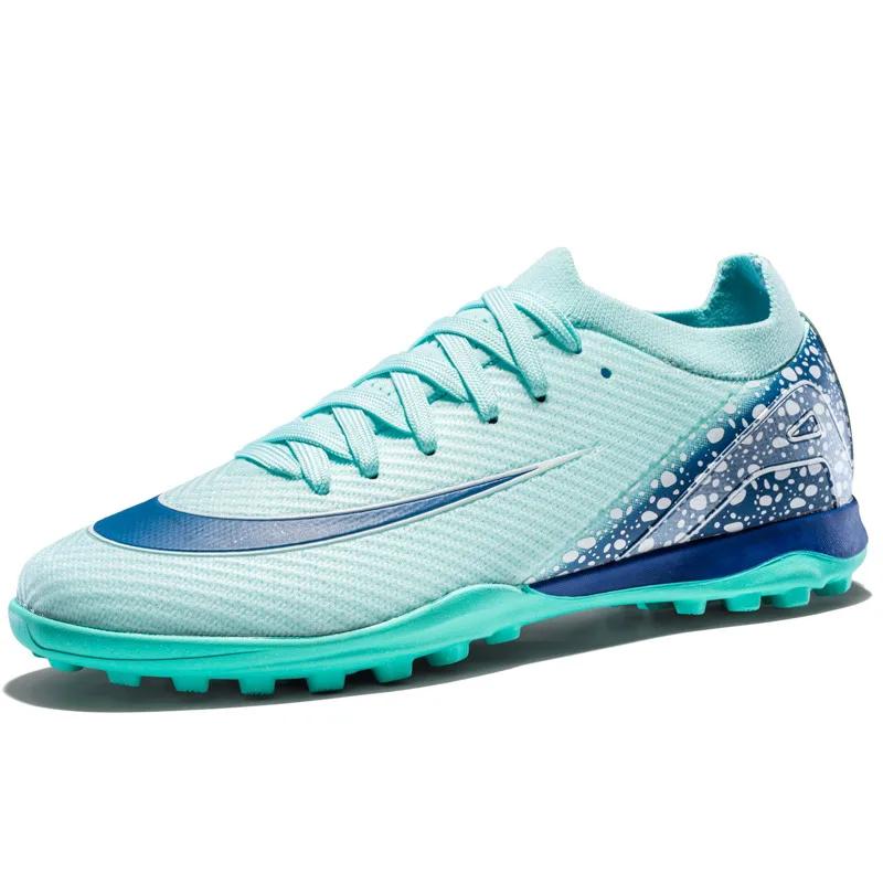 Høykvalitets fotballsko for kunstgress Unisex Profesjonell Lett Fotballtreningssko Mesh Futsal Fotballsko For Kvinner Menn