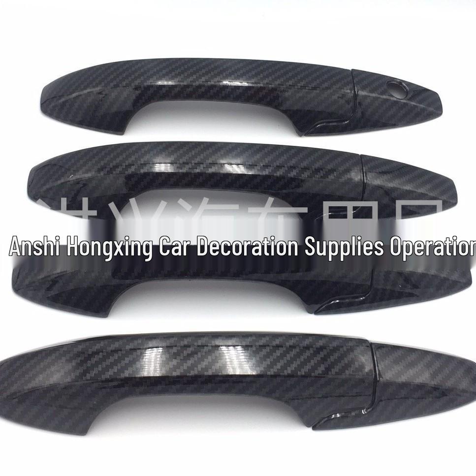 07-11 CRV Handle Pull Decorative Protective Shell - Carbon Fiber Black
