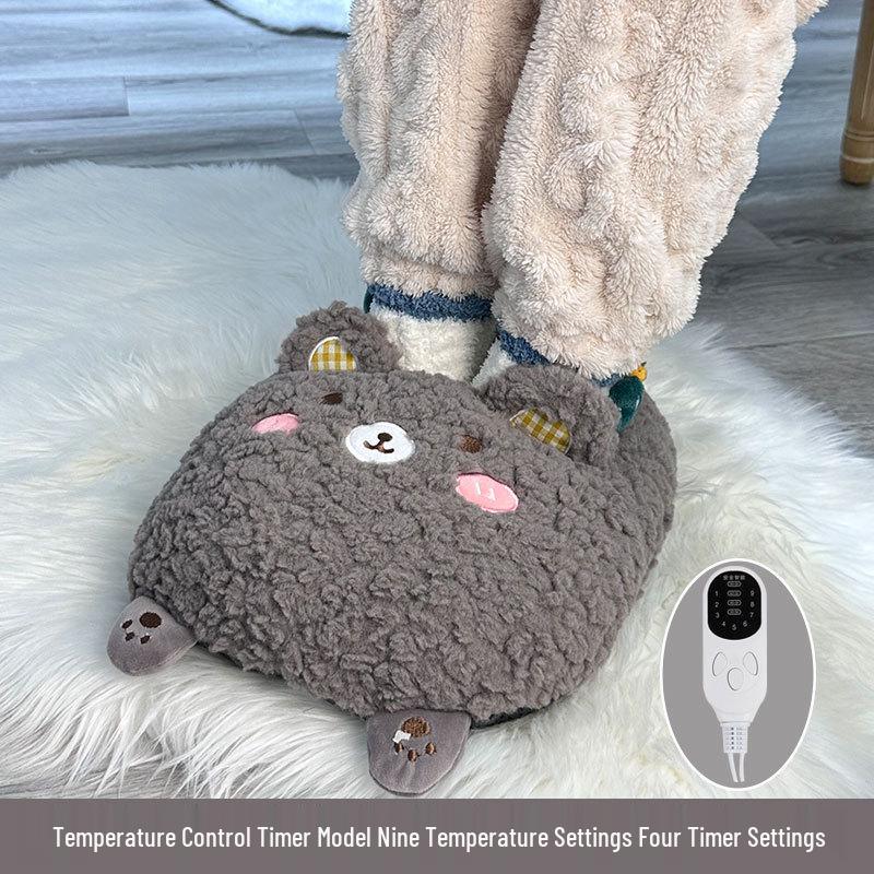 Vinteruppvärmd fotvärmardyna för flickor - Uppladdningsbar varmvattenflaska täcke