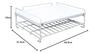 HEIAN SHINDO RD-1 Heat-Resistant Storage Shelf Over the Range, 2 Tiers, White, Weight Capacity: 7kg on Top Tier, 3kg on Bottom Tier