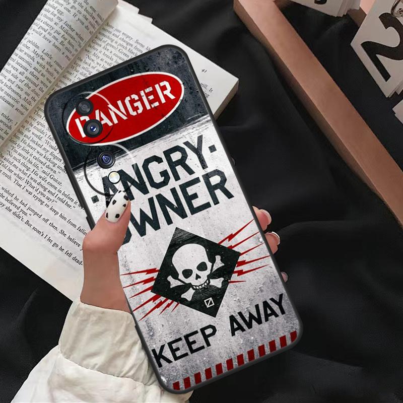 

Warning Angry Danger Owner For Honor Magic 7 Lite 6 8 Pro Case For Honor 200 400 50 70 90 X8c X8b X9a X9b X9c X9d Win RT Honor 70 Lite