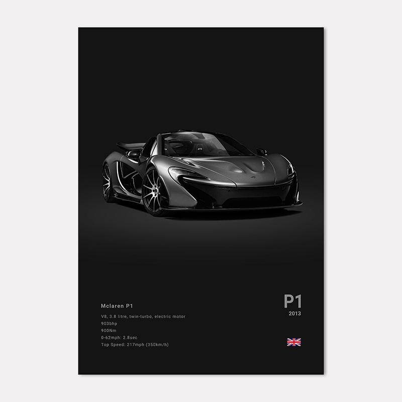 Berühmte Autos Super Sport Wandkunst Druck Poster M4 P1 DIVO STO SVJ Dekoration Wandbild Moderne Heimdekoration Geburtstagsgeschenk Ungerahmt