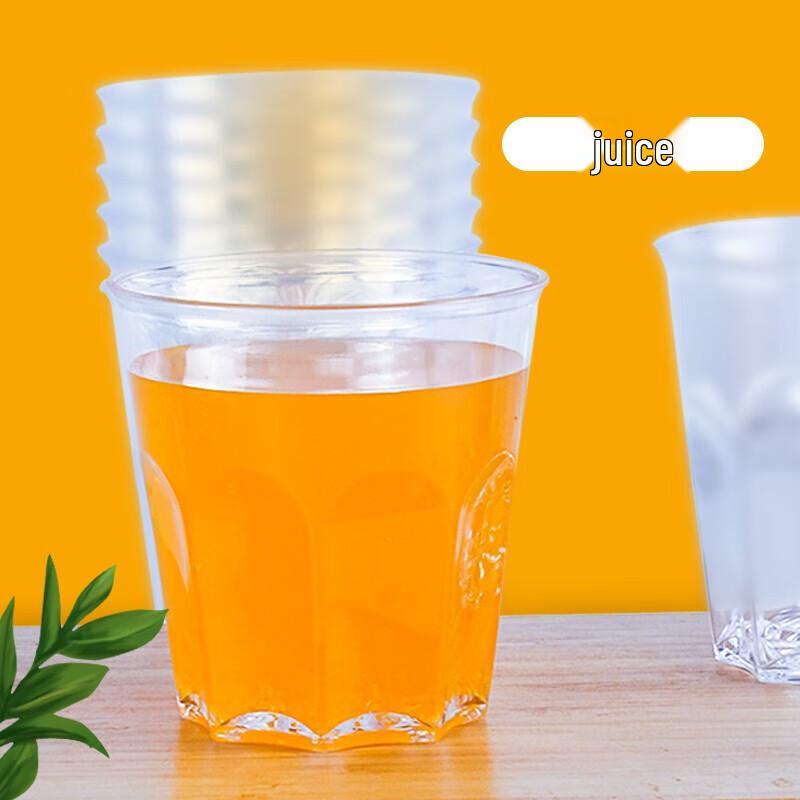 YOUAO 180ml Plastik Einweg-Aviation-Becher, 120er-Packung