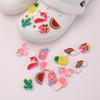 Crocs Anhänger: Frucht, Eiscreme, Einhorn, Meerjungfrau, Regenbogen, Gummi-Cartoon-Schuhdekorationen