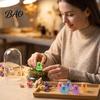 Halloween Gift Ideas for Kids Glow in The Dark Ghost Figurines, Cute Resin Bead Set Fun Festive Desk Accessories Decoration, Mini Colorful Tiny Statue