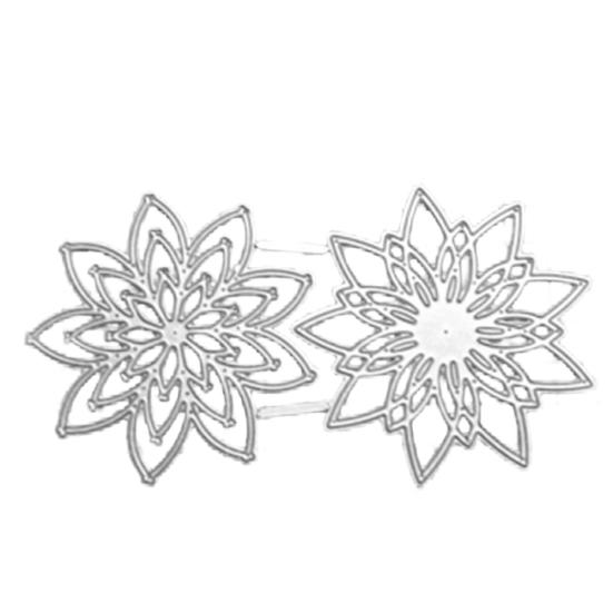 

Штампи для різання металу з квітами. Трафарет альбому для скрапбукінгу, тиснення паперових листівок срібний