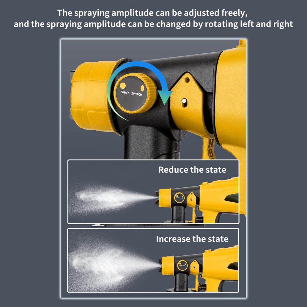 Cordless Paint Sprayer   Powerful Motor Electric Spray Paint   With Nozzle