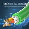 Baisende Cat 6a Shielded M12 To RJ45 Industrial Drag Chain Ethernet Cable