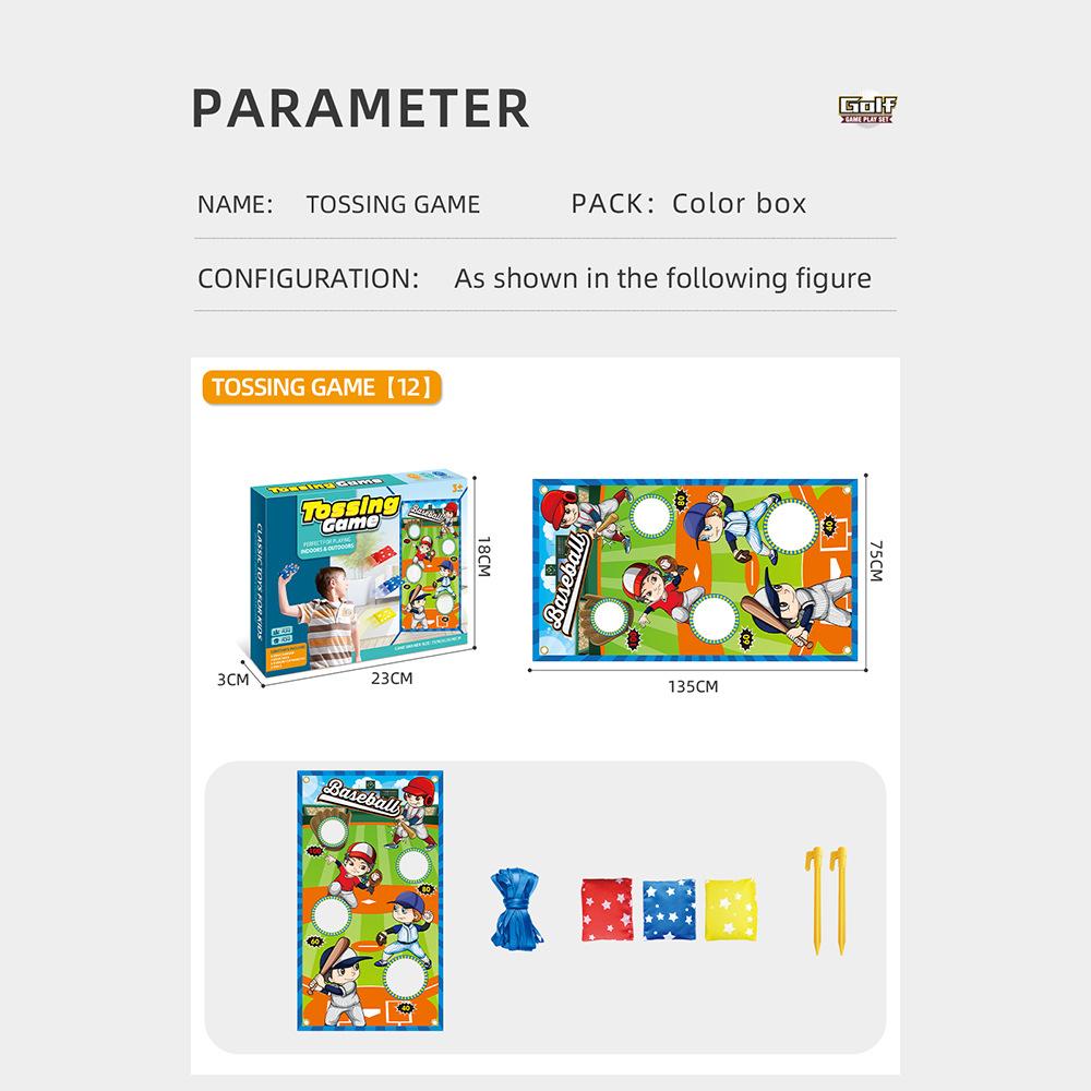 Familie Handgemachte Eltern-Kind Interaktive Spiel Spielzeug Sandsack Werfen Ziel