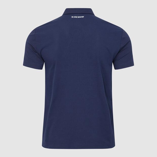LECOQ Uni Hybrid Polo Shirt - Navy Qr223Ets53