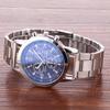 Men Dress Watch Analog Quartz Watch with Three Sub-Dials Stainless Steel Wristwatch for Husband Boyfriend Father Business Date