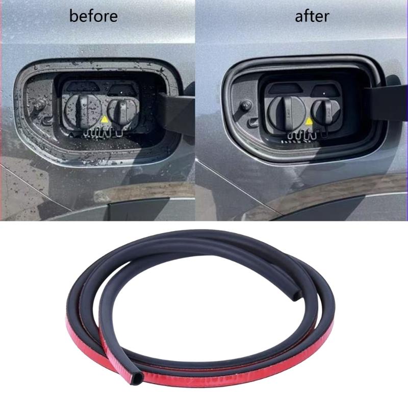 Quick Installation 90cm Rubber Weatherstrip for Car Fuel Tank and Charging Port Waterproof Dustproof Strips Universal Fit