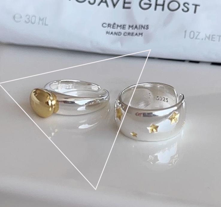 925 Sterling Silver Rings For Women Men Fine Jewelry Finger Adjustable Open Vintage Chain Ring For Party Birthday Gift