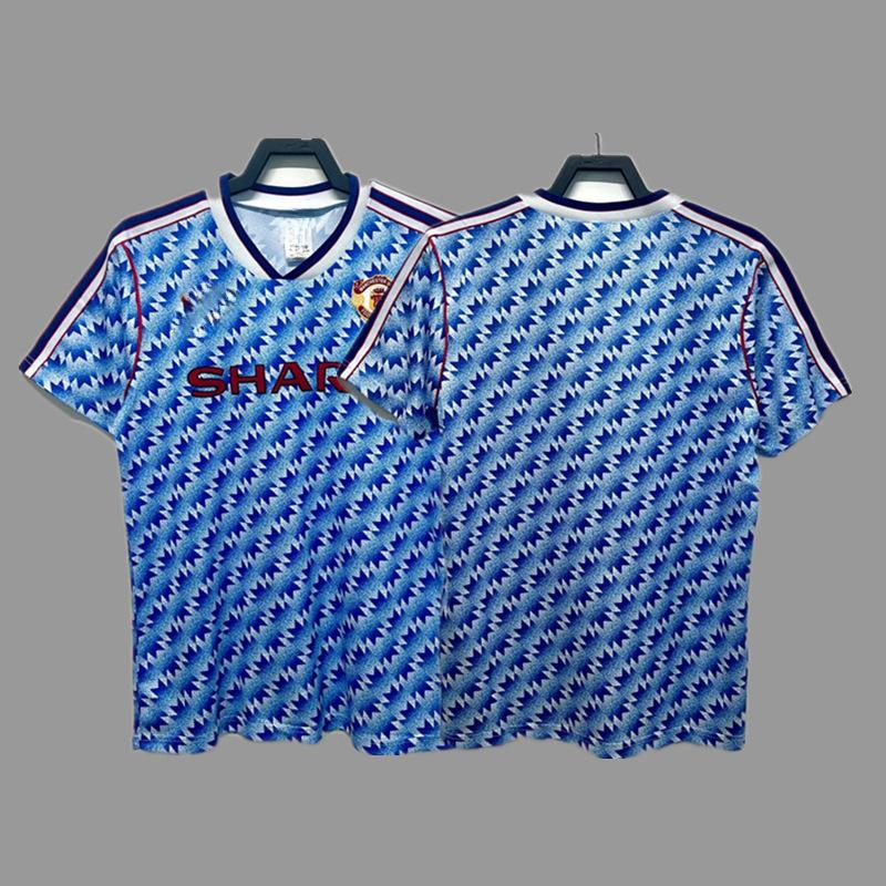 Man L Retro Jersey Football Jersey No. 7 Beckham Cantona C Ronaldo Rooney Giggs Jersey