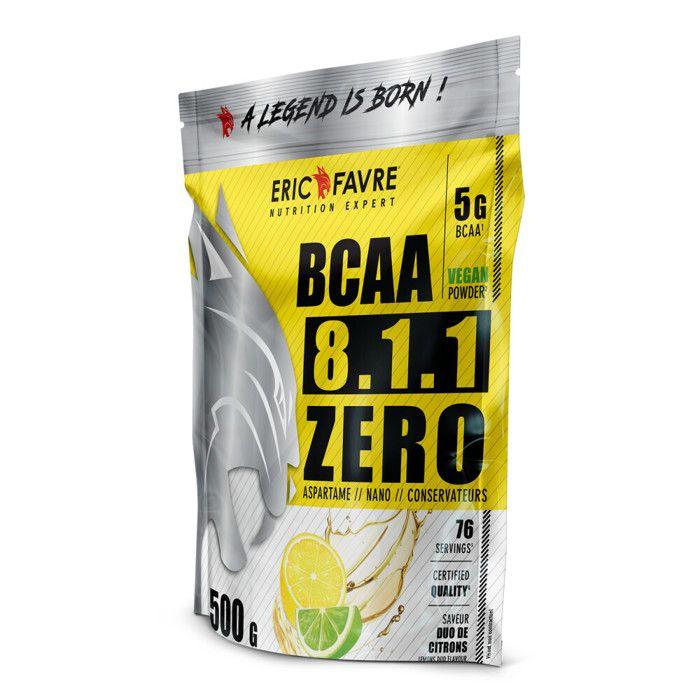 BCAA Vegan Eric Favre - BCAA 8.1.1 Zero Vegan - Lemon Lime 500g