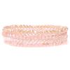 Set da 4 Pezzi Braccialetti Elastici con Perline di Cristallo Lucido Bohemien Facettati Colorati Braccialetti con Perline di Vetro di Cristallo Set di Braccialetti per Donne