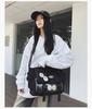 Korean-Style Versatile Messenger Backpack: Trendy Large-Capacity Crossbody for College Students
