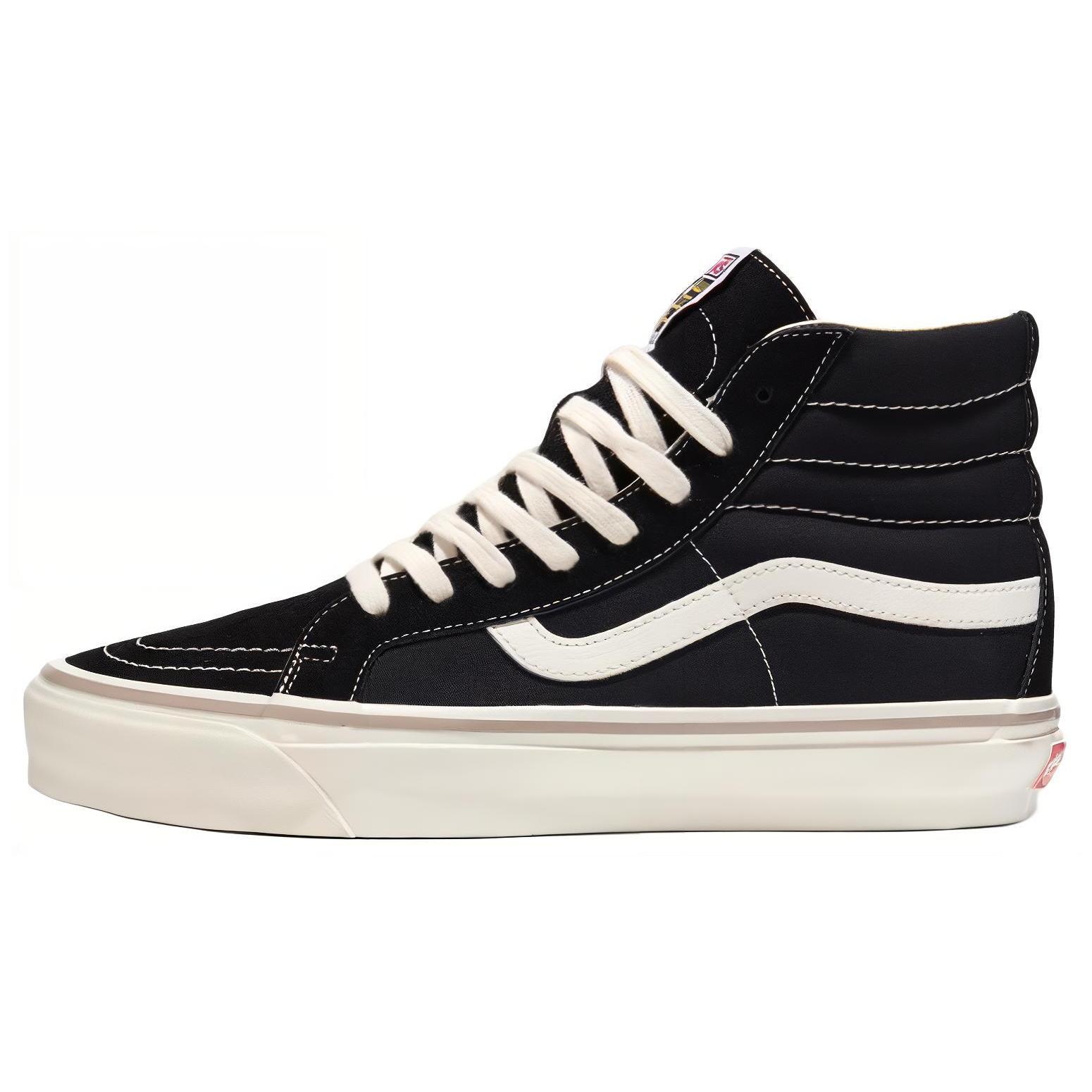 

Vans SK8 Skate Hi Reissue 38 Cushioning, Wear Resistant High top Skateboard Shoes Unisex Black White VN000CTB1KP1 40.5