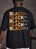 Men's & Women's Juneteenth T-Shirt - 5 Advantages Print Black Culture Pride Round Neck Short Sleeve Shirt Suitable for F