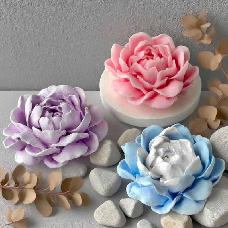 Flower Silicone Candle Molds for Making Candle Soap Epoxy Resin Multipurpose Silicone Mould for Gypsum Decoration