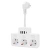 3 Way Power Strip with Switch Surge Protector Flame Retardant Socket Strip Flat Plug with 3 USB 1