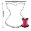Wedding Dress Metal Cookie Cutters Couple Fondant Cake Decor Princess Cupcake Chocolate Biscuit Mould Patisserie Reposteria