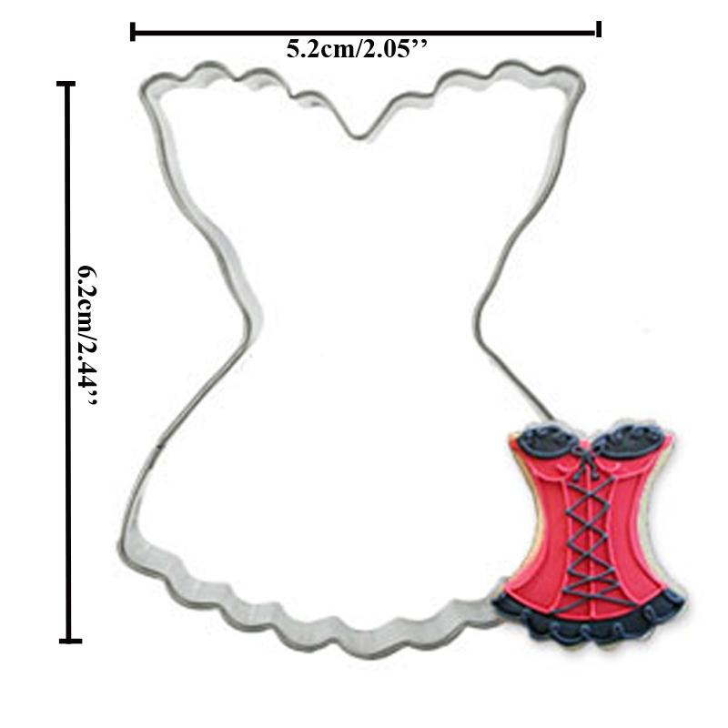 Wedding Dress Metal Cookie Cutters Couple Fondant Cake Decor Princess Cupcake Chocolate Biscuit Mould Patisserie Reposteria