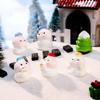 8Pcs DIY Accessories Figurines Snowman Miniature Model High Quality Snowman Statue