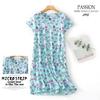 Plus size Estate Donna Camicia da notte Manica corta Simpatico cartone animato pigiameria dolce O Collo Camicie da notte Pigiama Pigiama da donna in cotone