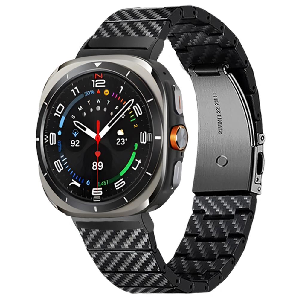 

Ремінець з вуглецевого волокна для Samsung Watch 8 Classic/8 40 мм 44 мм Браслет для Galaxy Watch Ultra 2025 Аксесуари для зап ястя Galaxy 7 Ultra 47mm