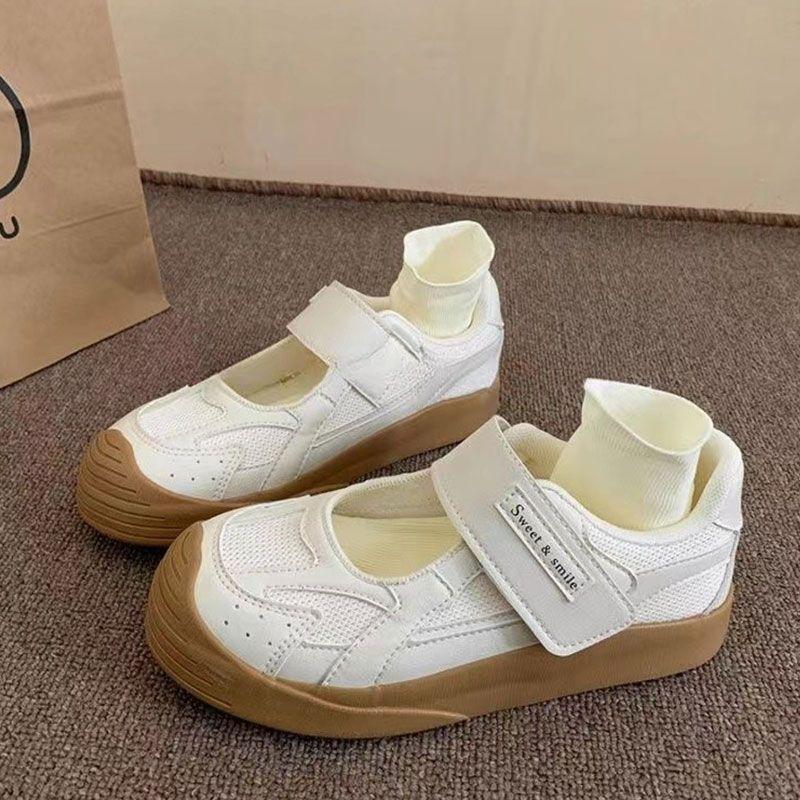 Fashion Breathable Shoes Casual Female Sneakers Dress Flats Women All-Match Tennis Summer New Mary Janes Hook & Loop Leisure All-Match S