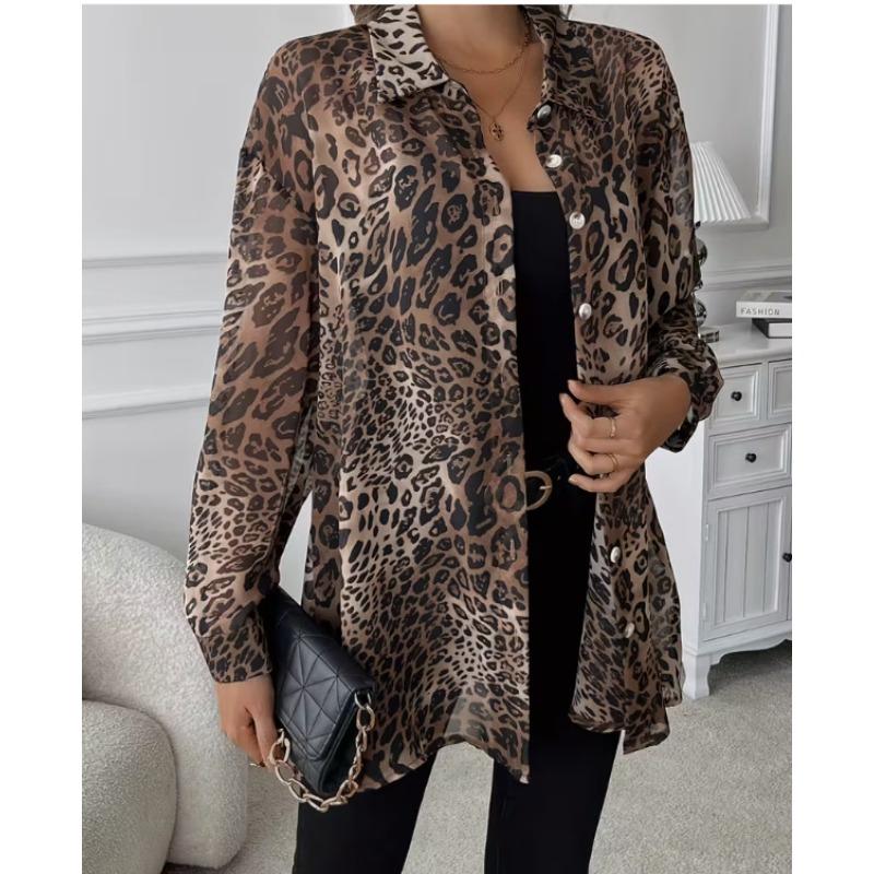 

Leopard Print Buttoned Shirt S