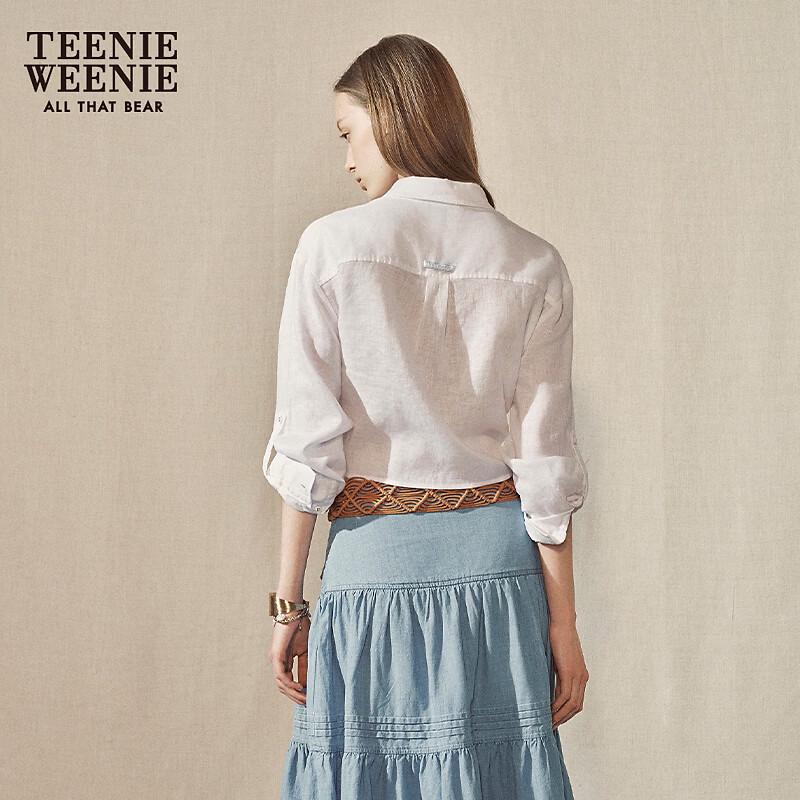 Teenie Weenie Women's Chic Knotted Long Sleeve Shirt