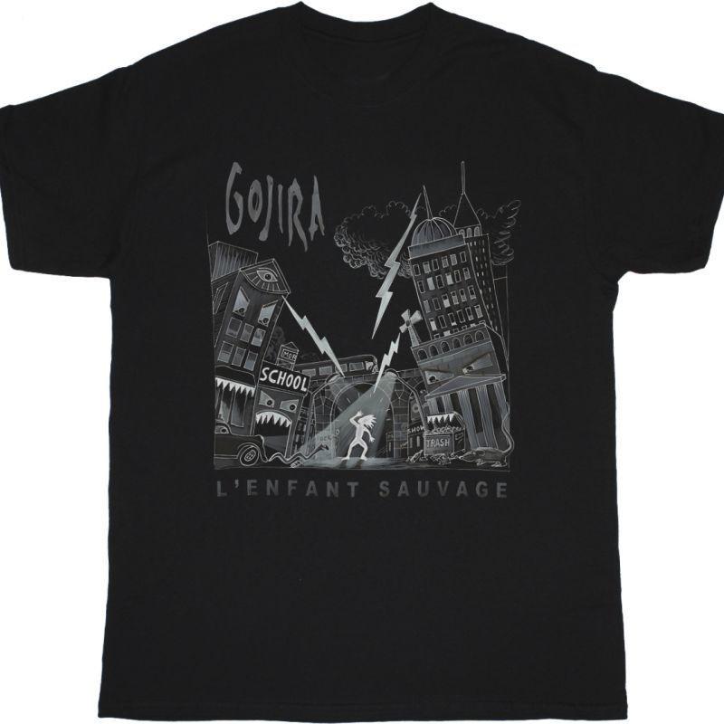 Gojira City Graphic Black T-Shirt S разноцветный