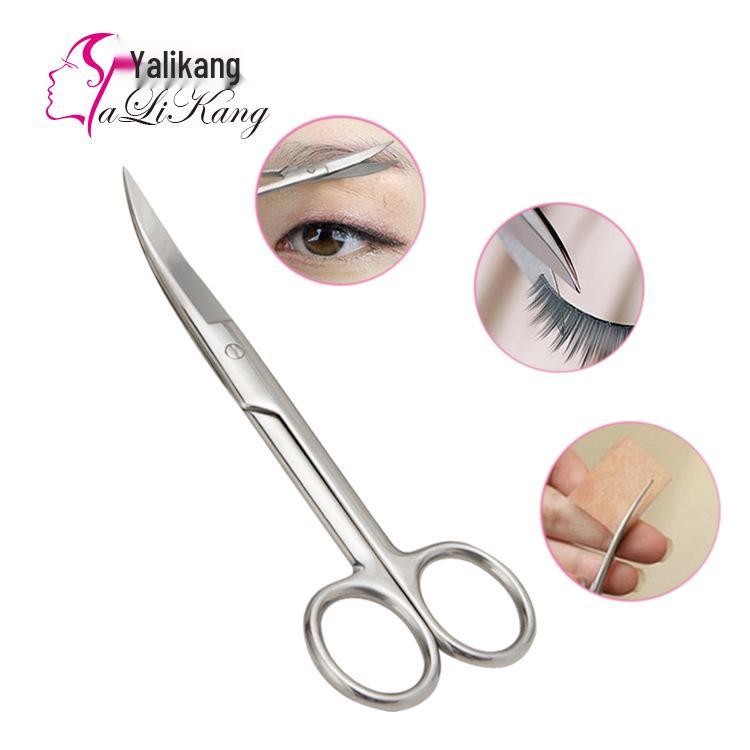 

Ножницы из нержавеющей стали с изогнутыми кончиками: Красота, Бровь, Волосы в носу, Портной 50*141*4.5mm