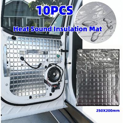 10Pcs Car Sound Mat Insulation Deadening Mat Proofing Deadener Heat Noise Hood Closed Cell Foam Accessories For Car Deadening Heat Shields 2