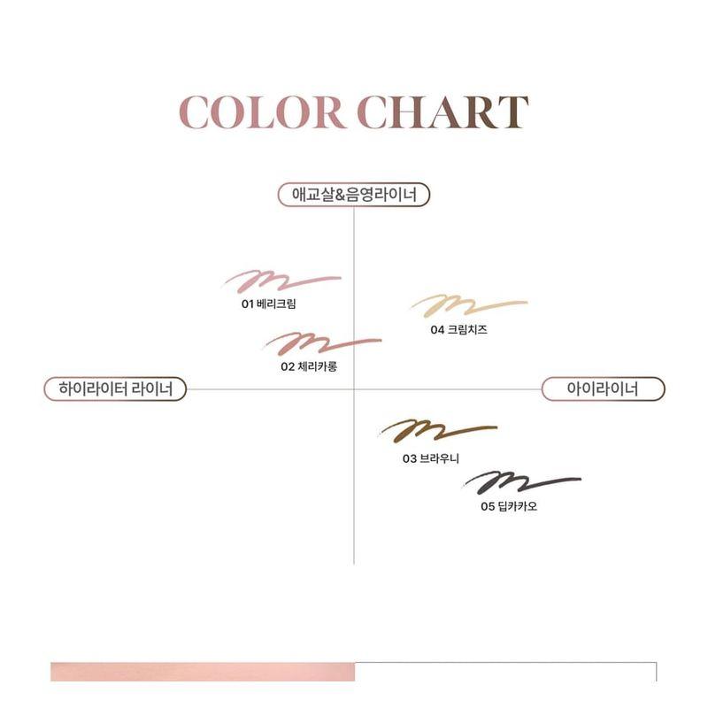 CHIPE - Edge Point Slim Eyeliner - 5 Colors