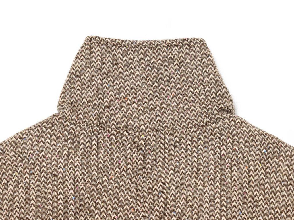 Autumn New European & American Style Herringbone Twill Jacket Coat with Skirt Pants