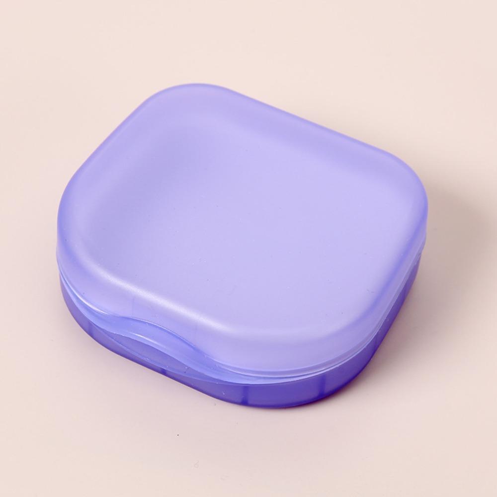 Portable Denture Storage Box With Mirror Mouthguard Case New Braces Box